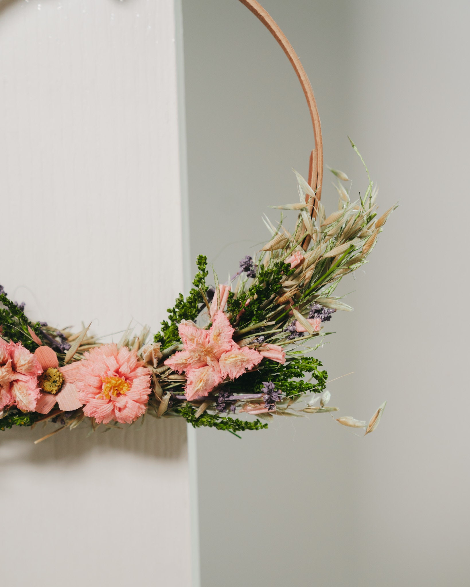 Cintre de bouquet de fleurs séchées de 24 po, cintre de conservation des  aliments, support suspendu en bois de peuplier, cintre de bouquet de  mariage, cintre aromatique, séchoir à herbes -  France