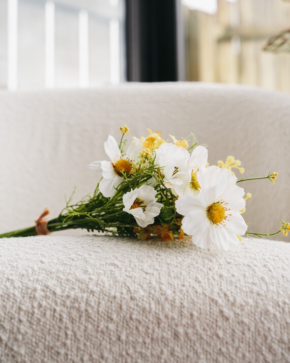 Cosmos Artificial Meadow Flower and Foliage Bouquet 42cm/16 Etsy UK