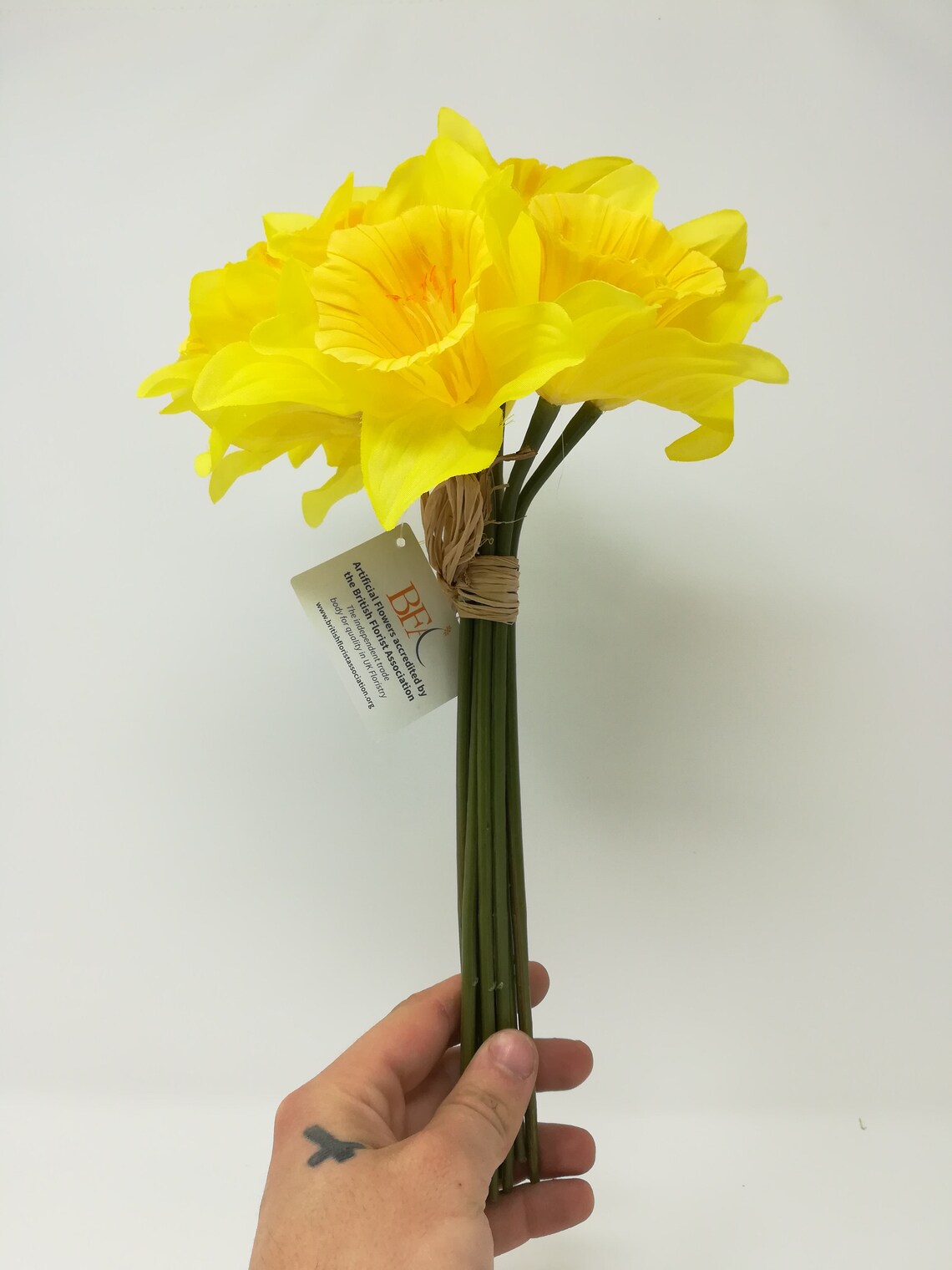 Artificial Daffodil Plant 9 stem bunch 33cm Etsy