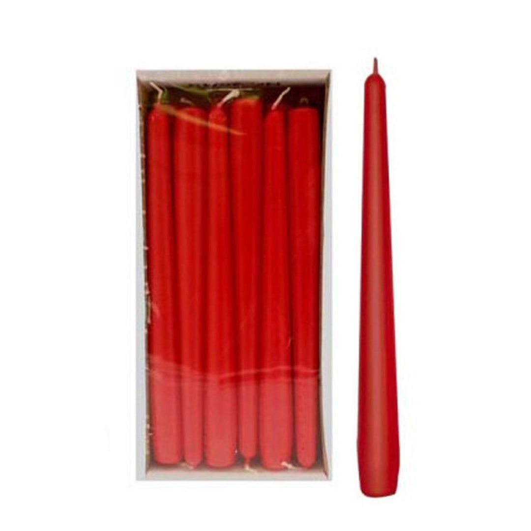Taper Candles 10 Inch x 12 Red Etsy