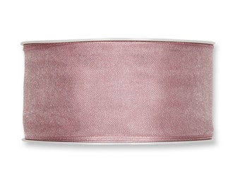 Organza Ribbon 40mm Soft Antique Rose x 25m