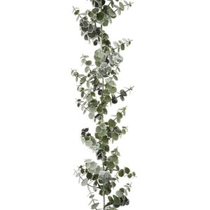 Spiral Artificial Eucalyptus Garland Frosted 180cm