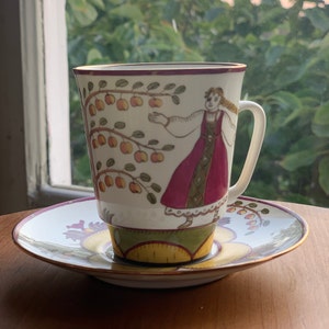 Julia Zhukova, Adroku - Footed Tea Cup and Saucer (Fine Bone China)