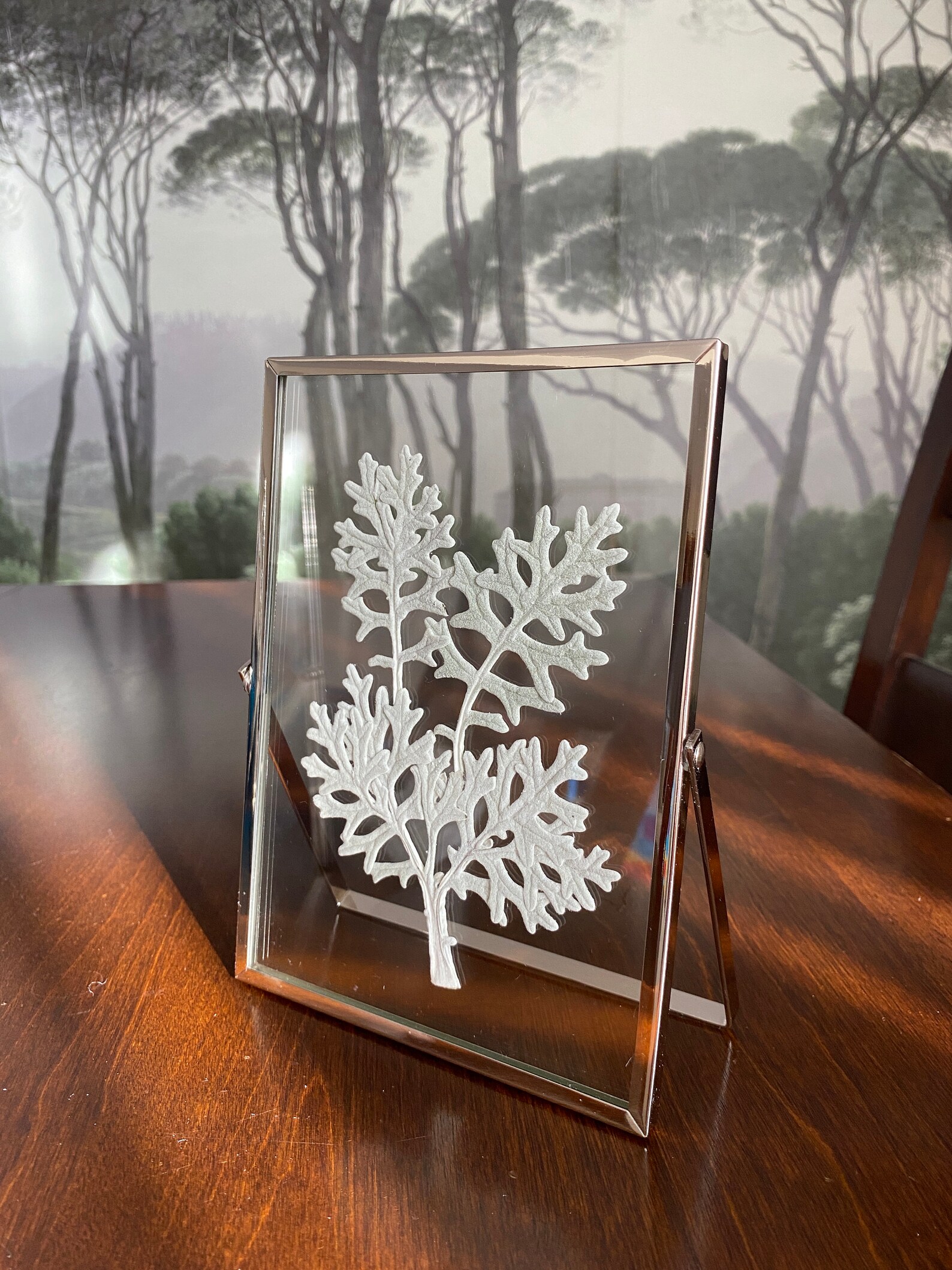 Real Pressed Flower Frame Double Glass Frame Dried Pressed Etsy