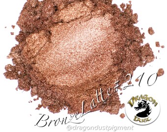 Mica Powder 4g BRONZE LATTE Bronze #210 Pigments For Nail Polish, Epoxy Resin, Bath Bombs, Soap Making, Makeup, Lip Gloss, Candle Making