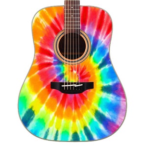 Tie Dye Guitar Unisex Tie-Dye Sweatshirt image 2