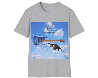 US Air Force Guitar Unisex Softstyle T-Shirt