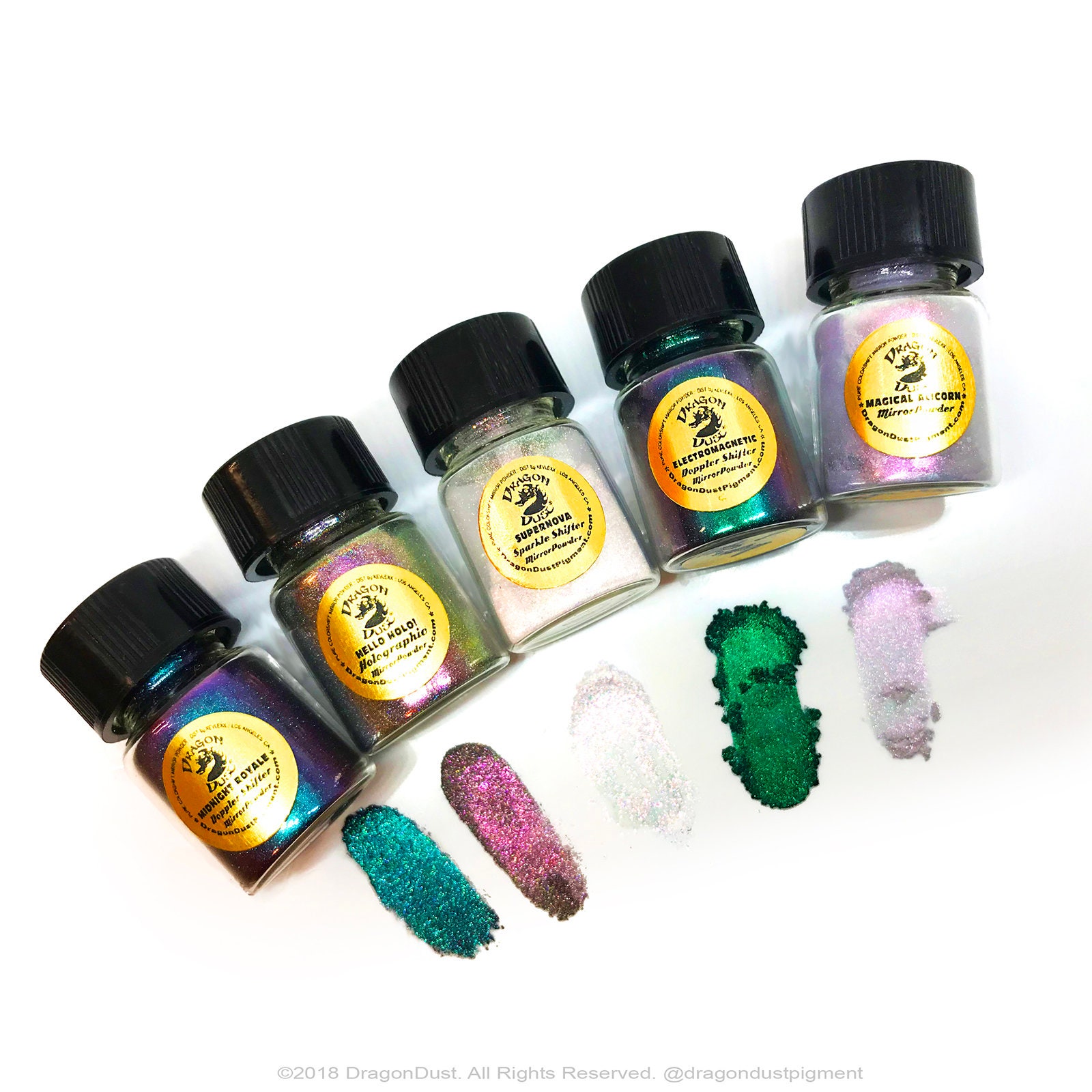 Mirror Powder Special FX MultiColor 5Shade Set Mirror Powder Etsy