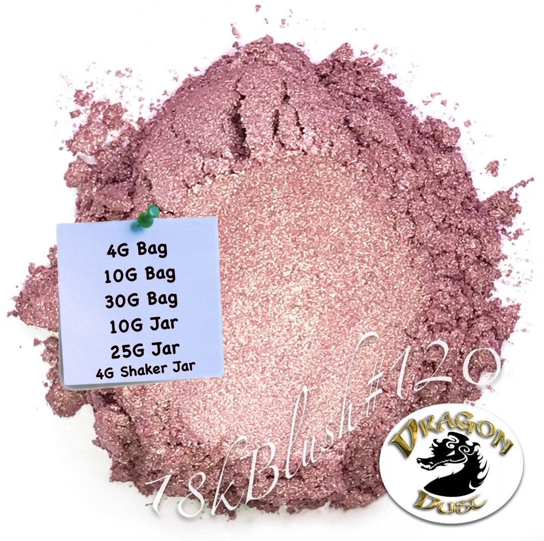 Rose Gold Mica Powder Pigments for Nail Polish, Epoxy Resin, Bath Bombs
