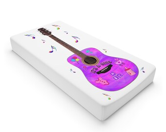 It's A Girl Guitar Baby Changing Pad Cover