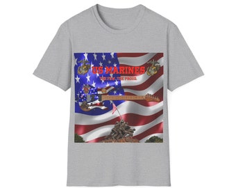 Camiseta de los Marines de EE. UU. Camiseta unisex Softstyle