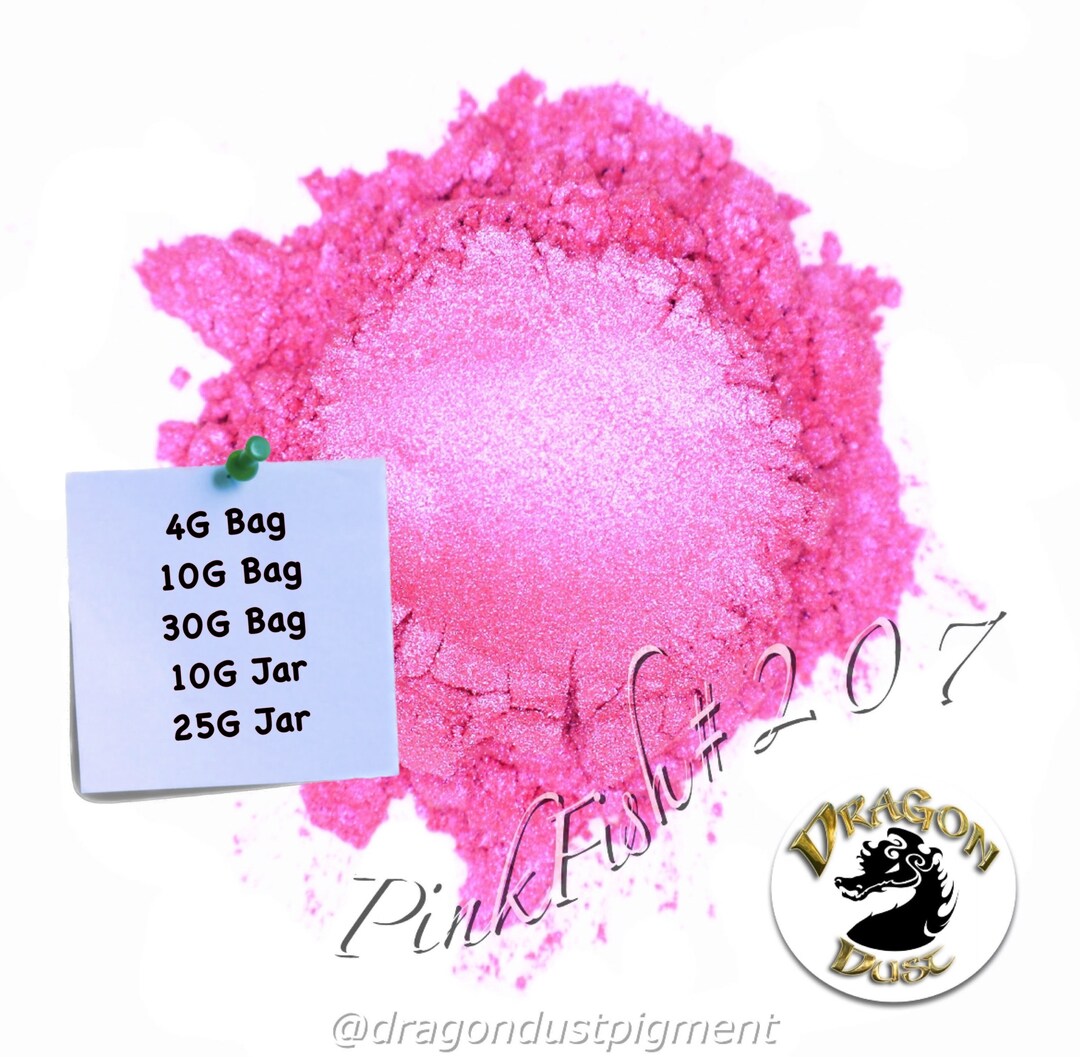 Pink Mica Powder Pigments for Nail Polish Epoxy Resin Bath Etsy