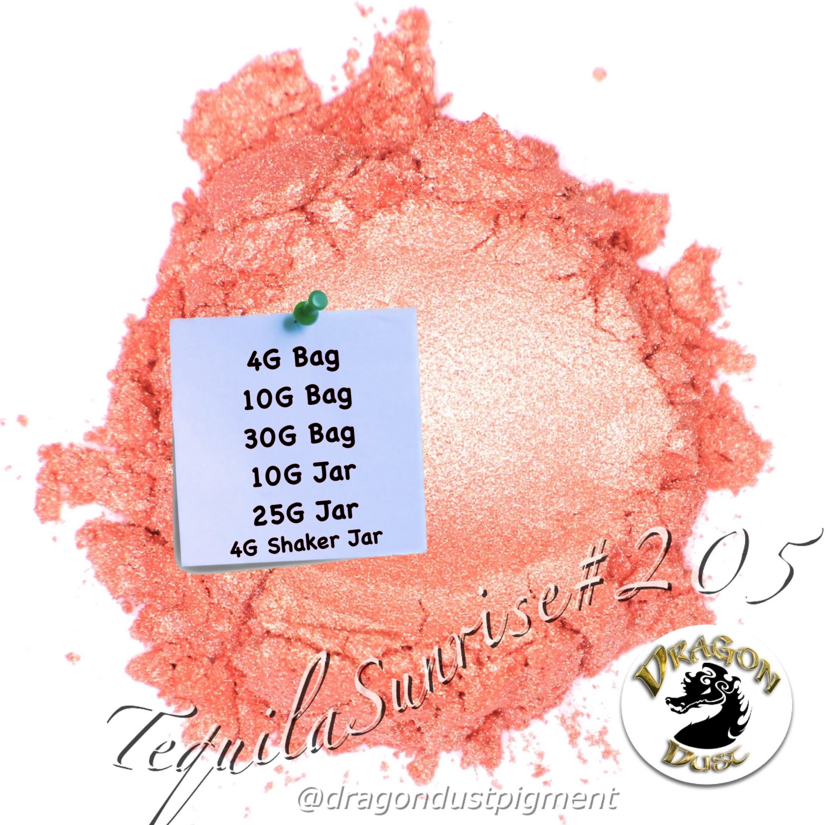 Mica Powder Sunset Peach for Car Freshies, Soap Making, Candle Making and  Resin. 