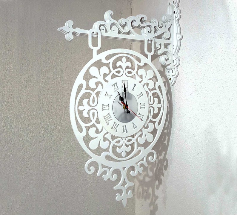 Vector drawing for clock face size H700 x W500. CorelDraw Etsy