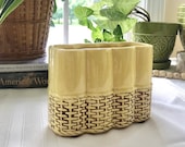 McCoy Planter, Yellow Basket Planter, McCoy Pottery, Vintage Planter, Vase, Vintage, Ceramic Planter, Home Decor, Ceramic Container, Basket