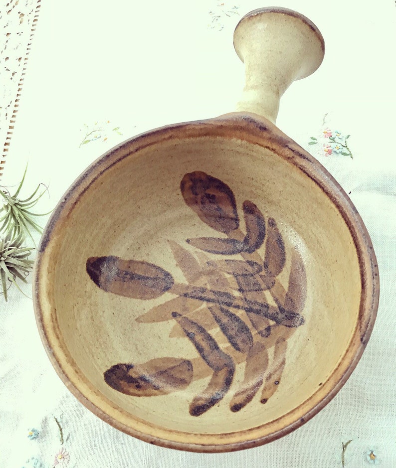 serving bowl vintage pottery kitchen decor artisan pottery bowl with handle kitchenware studio pottery serveware decor bowl,cookware