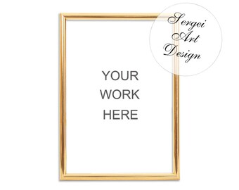 Download Free A4 Golden Frame Mockup, Gold Frame, Styled Stock Photography, Frame Mockup , Gold Digital Frame, Golden Mock Up, Digital Frame, Blank Frame PSD Template
