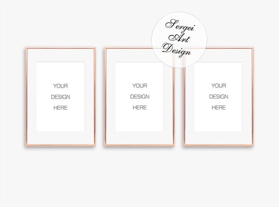 Download A4 Set Of 3 Rose Gold Frame Mockup A4 Apple Watch Series 4 Mockup Psd All Free Mockups