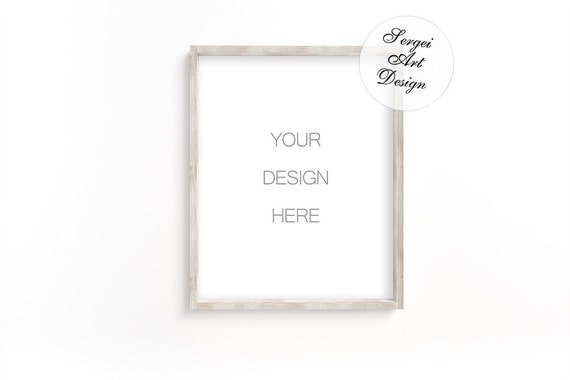 8x10 16x20 24x30 Vertical Poster Frame Wooden Rustic Frame