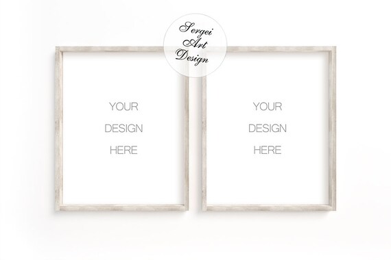 8x10 16x20 24x30 Set Of Two Vertical Poster Frame