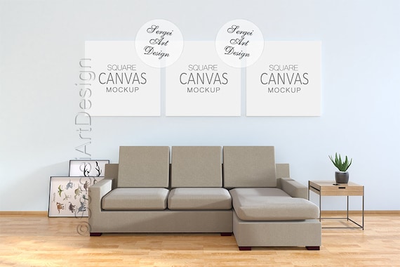 Download Free Free Set Of 3 Square Canvases Mock Up Living Room Psd Best Download Collection Design Psd Mockup For Icon Psd Mockup Design PSD Mockup Template