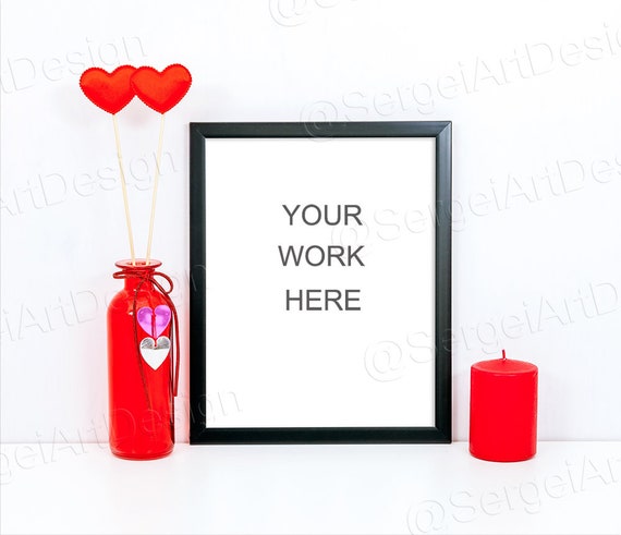8x10 Black Frame Mockup Psd Template Digital Frame Instant 8x10 Black Frame Mockup Psd Template Digital Frame Instant