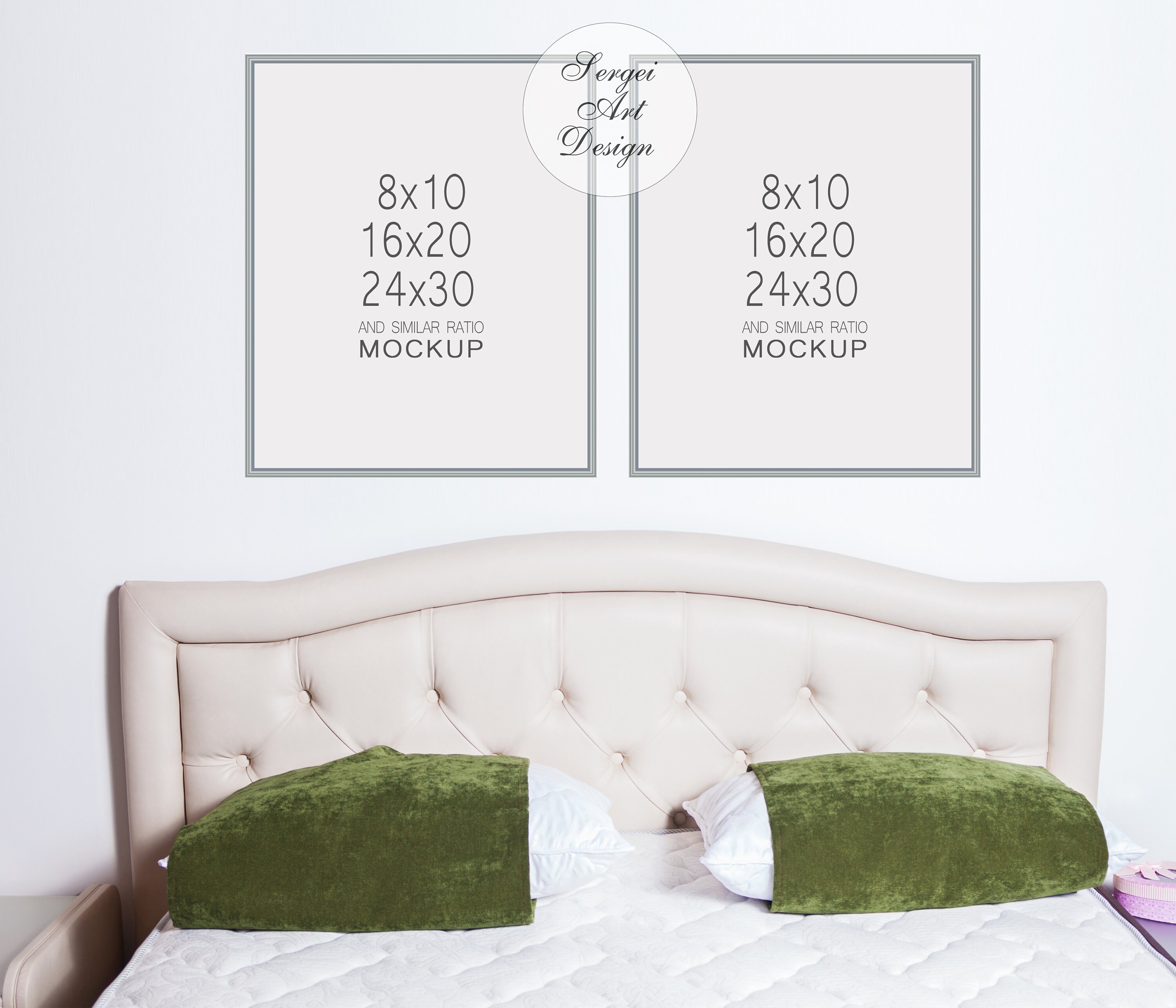 Double Frames Mockup 8x10 Wall art frame mockup Frame Mockup Etsy