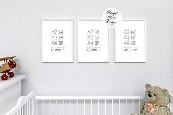 Digital Set Of 3 Frames Mock Up Multiple Frame Mockup A4 A3 Mock Up Multiple Frame Mockup A4 A3