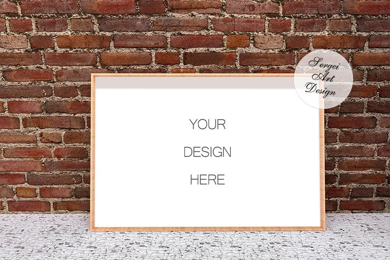 24x36 Frame Mockup Horizontal Wall Art Mock Up Styled 20x30 Etsy