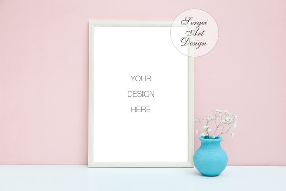 A4 Digital Frame Photoshop Frame Template Styled Poster Etsy