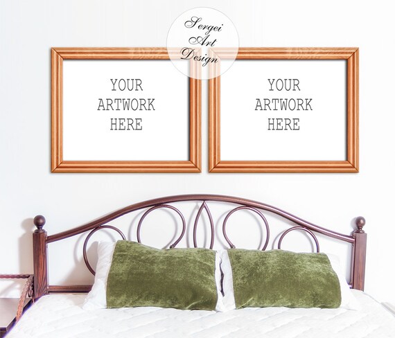 8x10 16x20 24x30 Set Of Two Horizontal Poster Frame Wooden Etsy