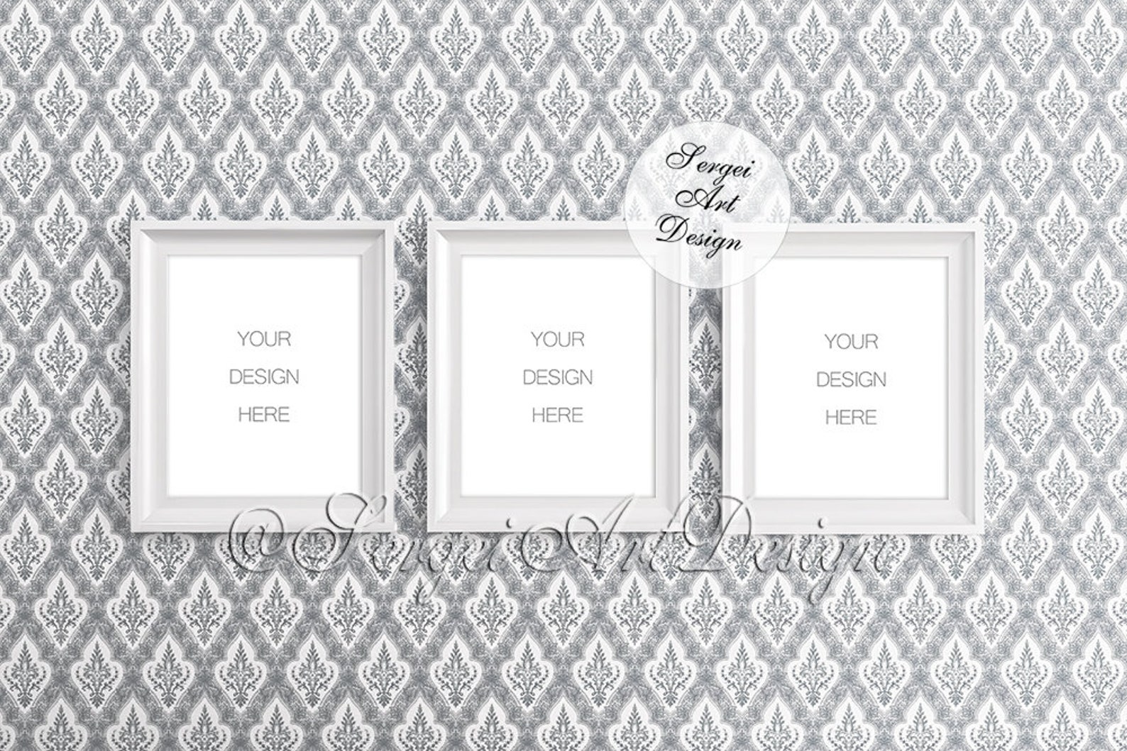Set of 3 mockup 8x10 frame mockup digital frame for Etsy