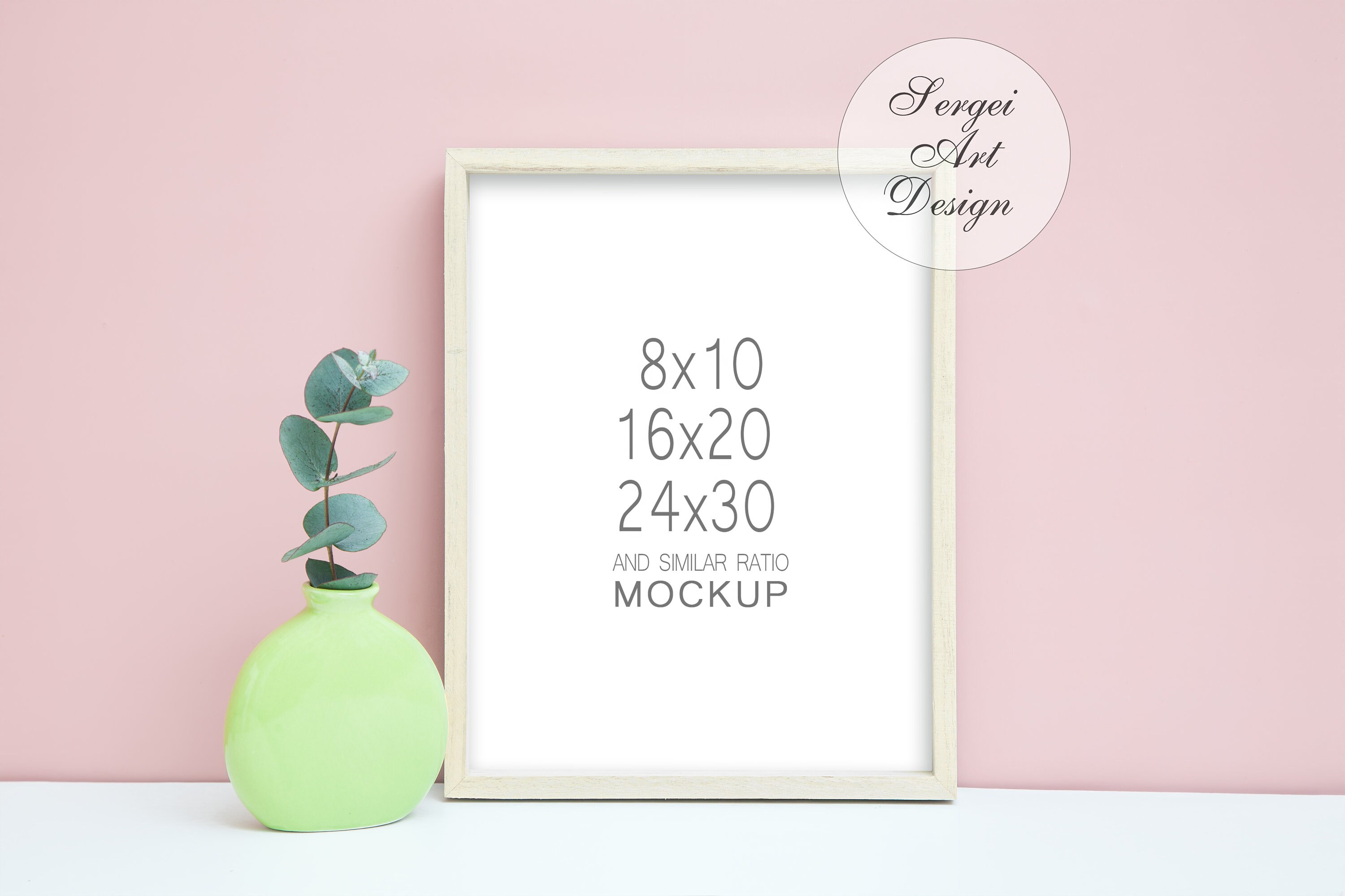 8x10 16x20 24x30 Digital Frame Poster Frame Mockup Etsy
