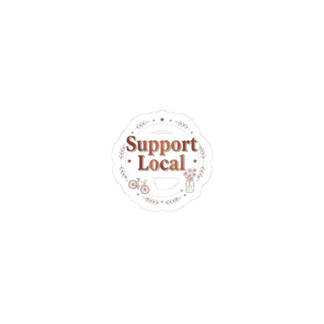 Support Local Sticker | Artisan Badge Style Decal Buy Local - Etsy