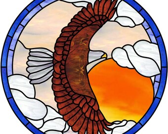 Soaring Eagle Stained Glass Pattern