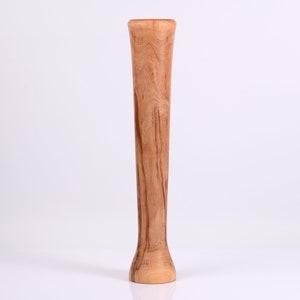 Handgedrechselte Akazienholzvase mit dünnem Hals - Handgemachte dekorative Holzvase - Hochzeitsgeschenk - Holzkunst - Holzzubehör