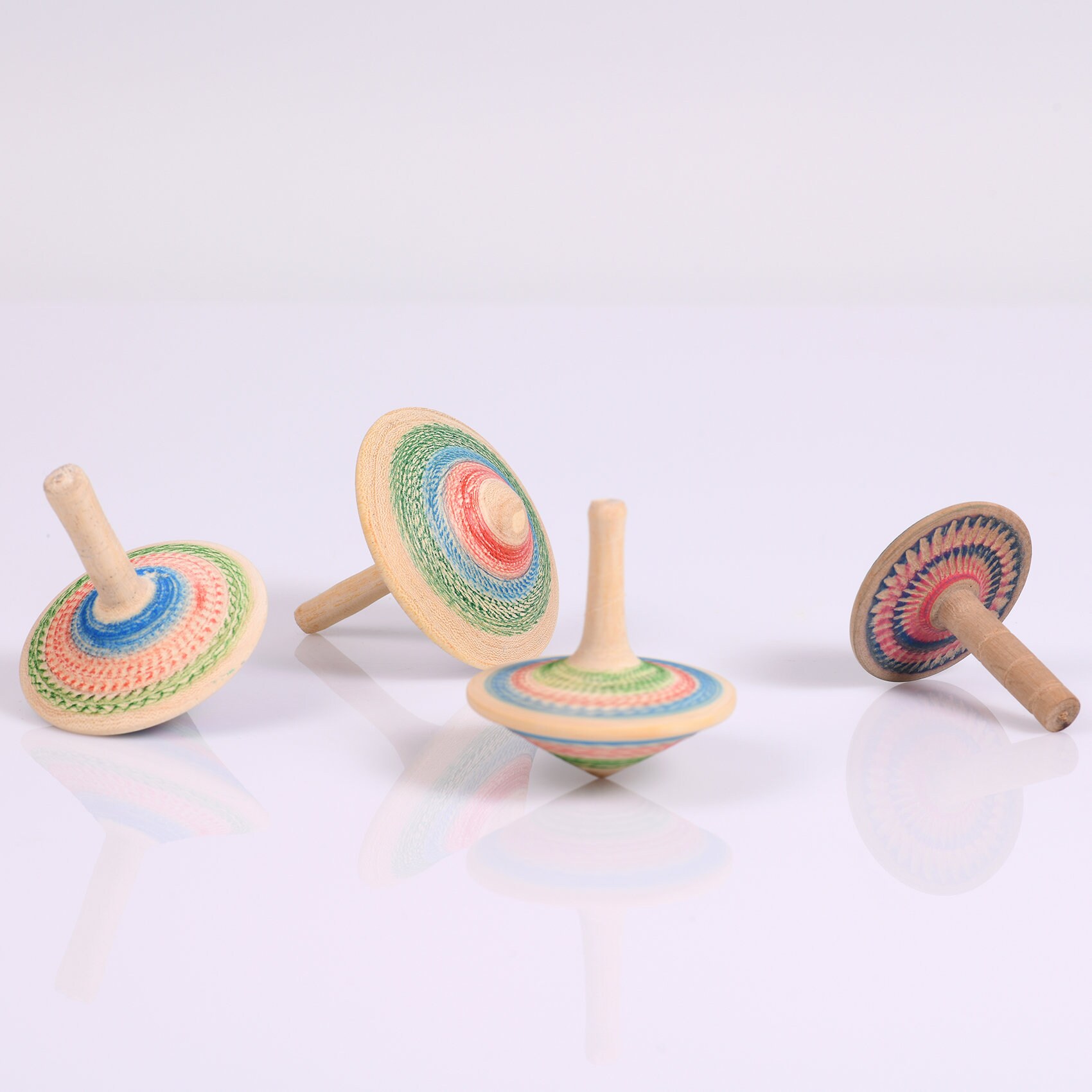 Four Inception Spinning Top Handmade Tops Spinning Tops Etsy