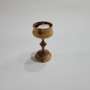 Elegant Cypress Wood Candlestick Holder with Exquisite Engraving - Handcrafted Gift for Home Décor or Special Occasions