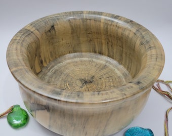 Cuenco de madera de Araucanía artesanal: Frutero australiano grabado