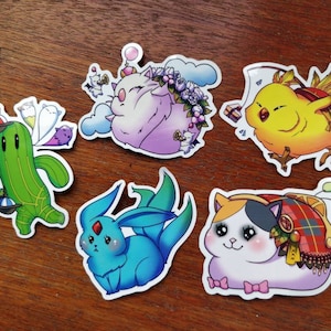 Final Fantasy XIV Mounts + Carbuncle Stickers
