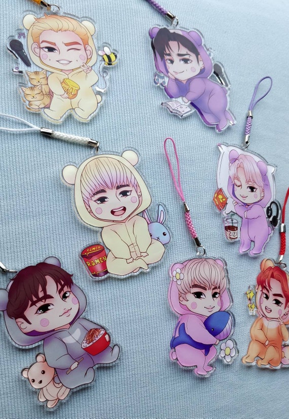 Monsta X 3 Twotuckgom Onesie Charms Etsy