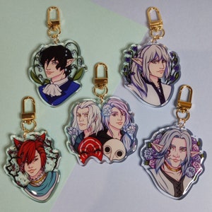 FFXIV inspired 2.5&quot; acrylic charms