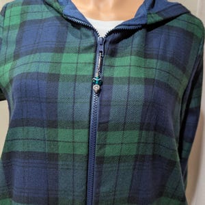 Soft Rayon Flannel Plaid Shacket with Hood