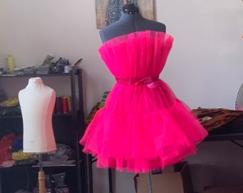 pink tulle dress womens