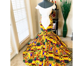 dashiki wedding dress