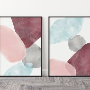 Abstract Wall Art Set of 2 Modern Art Printable Posters Instant Download Printable Abstract Art Minimalist Art Large Abstract Prints