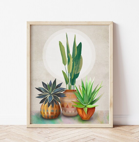 Zimmerpflanzen bedruckbar, Topfpflanzen Kunst, Illustration Dekor,  botanisches Poster, Zimmerpflanze Druck, Pflanzen Wandkunst, botanische  Wandkunst - Etsy.de