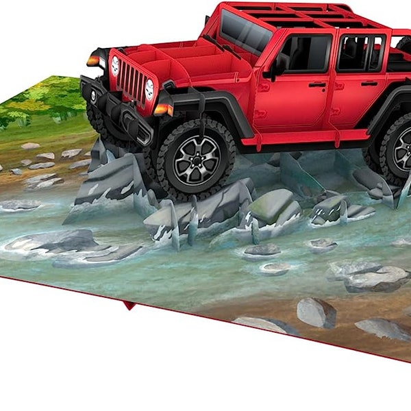 Off-Road Vehicles - WOW 3D Greeting Pop Up Card for All Occasions | Free Ship | 5x7 inch