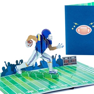 Fußballspieler – WOW 3D-Popup-Grußkarte für alle Anlässe, Geburtstag, Liebe, Weihnachten, Sport, Glück, Glückwunsch | Kostenloser Versand | 5x7 Zoll