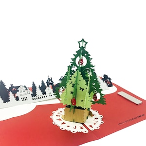Christmas Village - WOW Greeting 3D Pop Up Card for Christmas Holiday Season - Free Ship | 5x7 Inch | Handcrafted With Love
